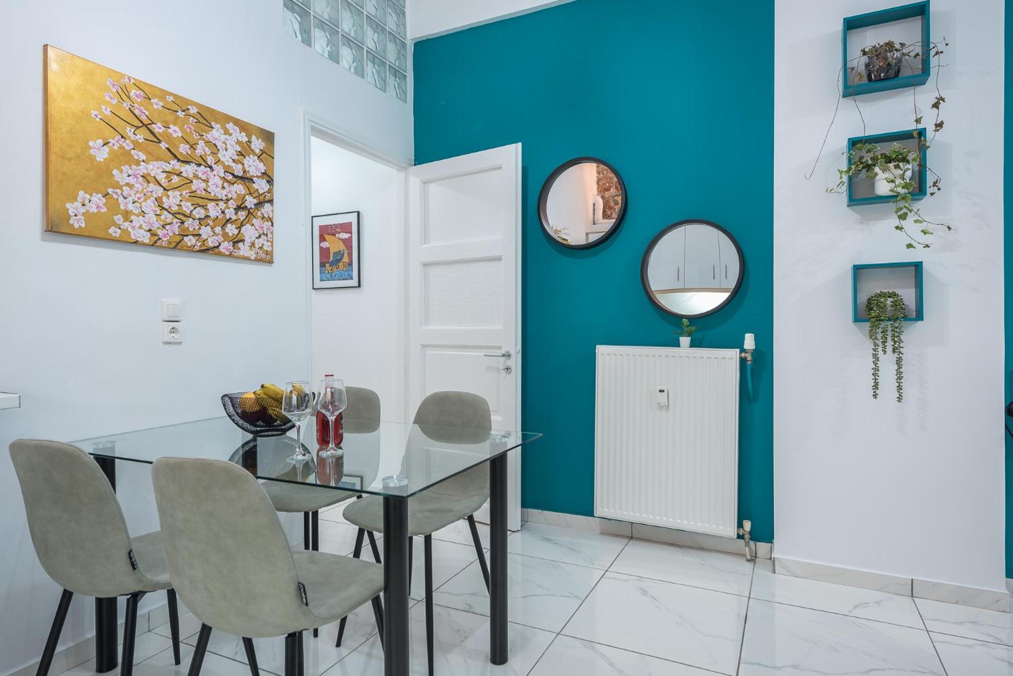 Contemporary 200m From Acropolis 100mbps Netflix Apartment *