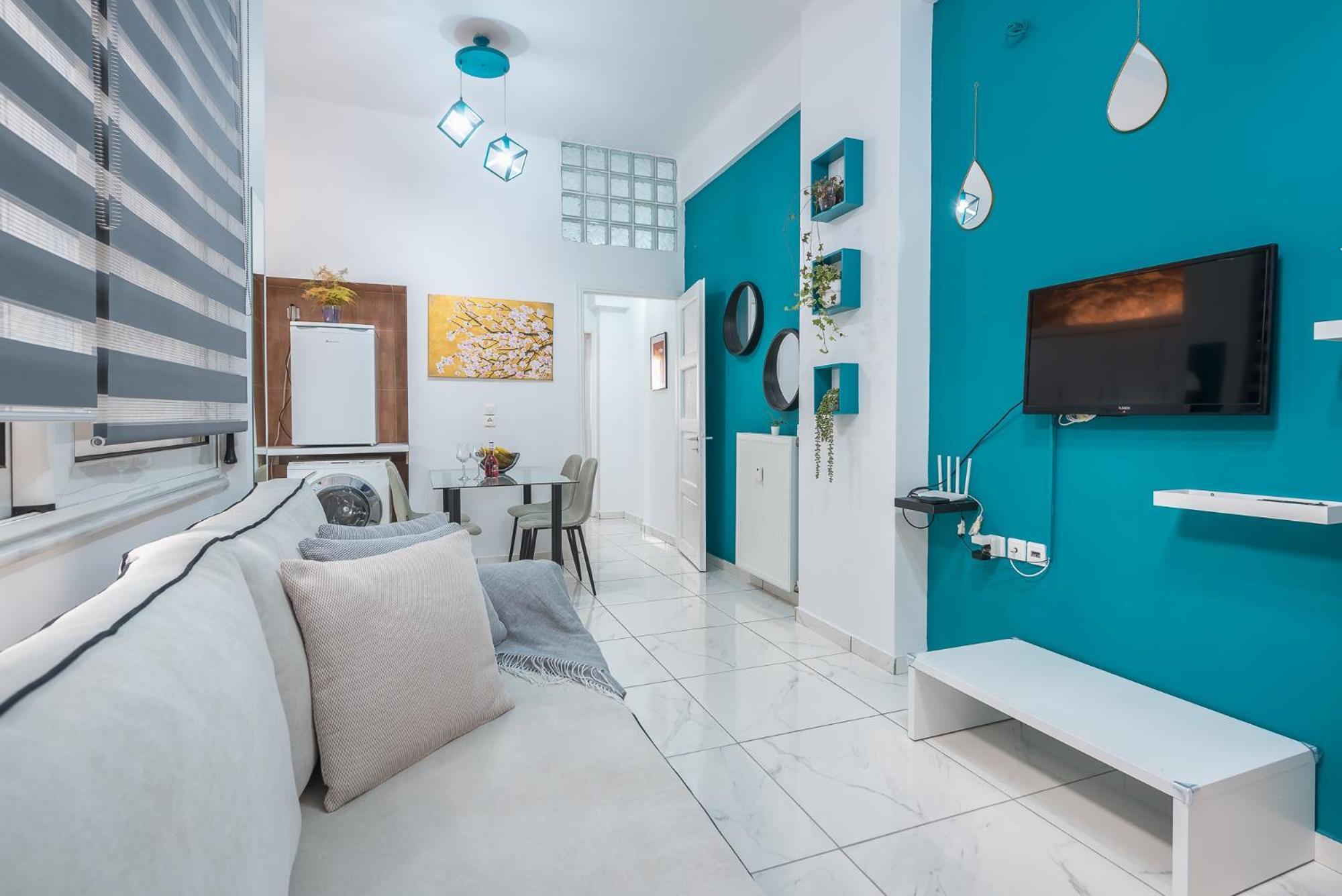 Contemporary 200m From Acropolis 100mbps Netflix Apartment Athens